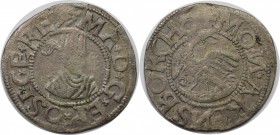 Europäische Münzen und Medaillen, Dänemark / Denmark. BALTIKUM. LIVLAND. Ösel-Wiek. Magnus von Holstein (1560-1567). Ferding 1564, Arensburg. Mit der ...