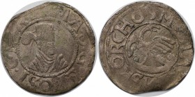 Europäische Münzen und Medaillen, Dänemark / Denmark. BALTIKUM. LIVLAND. Ösel-Wiek. Magnus von Holstein (1560-1567). Ferding 1565, Arensburg. Mit der ...