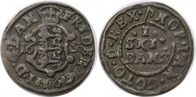 Europäische Münzen und Medaillen, Dänemark / Denmark. DÄNEMARK KÖNIGREICH. Frederik III (1648-1670). Skilling 1650, Kopenhagen. Münzmeister Heinrich K...