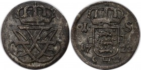 Europäische Münzen und Medaillen, Dänemark / Denmark. DÄNEMARK KÖNIGREICH. Frederik IV (1699-1730). Skilling 1722, Kopenhagen. Münzmeister Christian W...