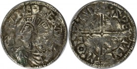 Europäische Münzen und Medaillen, GROSSBRITANNIEN / IRLAND ENGLAND. Aethelred II (978-1016). Penny, um 997-1003, London, Langer Kreuzpfennig. Münzmeis...