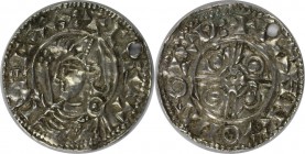Europäische Münzen und Medaillen, GROSSBRITANNIEN / IRLAND ENGLAND. Cnut (1016-1035). Penny, um 1023-1029, Norwich, Sturzhelmart. Münzmeister HAHNA (H...