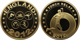 Europäische Münzen und Medaillen, Großbritannien / Vereinigtes Königreich / UK / United Kingdom. Medal 2012. Polierte Platte, Fingerabdrücke.