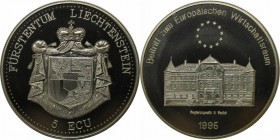 Europäische Münzen und Medaillen, Liechtenstein. 5 Ecu 1995, Kupfer-Nickel. Stempelglanz