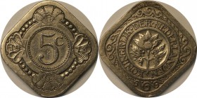 Europäische Münzen und Medaillen, Niederlande / Netherlands. 5 Cents 1913, Kupfer-Nickel. KM 153. Vorzüglich