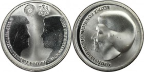 Europäische Münzen und Medaillen, Niederlande / Netherlands. Hochzeit von Willem & Maxima. 10 Euro 2002, Silber. KM 243. Vorzüglich, Kratzer
