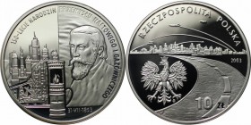 Europäische Münzen und Medaillen, Polen / Poland. Gedenkmünze. 150 Jahre Petroleum / Gasindustrie. 10 Zloty 2003, Silber. 0.42 OZ. KM Y#469. Polierte ...