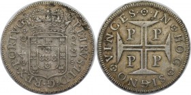 Europäische Münzen und Medaillen, Portugal. 400 Reis 1690, Silber. KM 154.1. Sehr schön