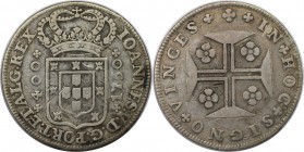 Europäische Münzen und Medaillen, Portugal. 400 Reis 1750, Silber. KM 179. Sehr schön