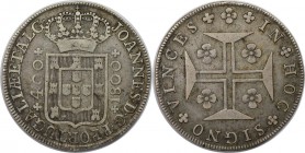 Europäische Münzen und Medaillen, Portugal. 400 Reis 1800, Silber. KM 318. Sehr schön