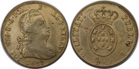 Europäische Münzen und Medaillen, Portugal. 40 Reis 1811, Bronze. KM 345.1. Vorzüglich