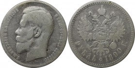 Russische Münzen und Medaillen, Nikolaus II (1894-1918), 1 Rubel 1899. Silber. Bitkin 205. Sehr schön