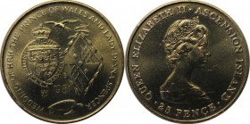 Weltmünzen und Medaillen, Ascension Island. 25 Pence 1981. Stempelglanz
