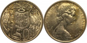 Weltmünzen und Medaillen, Australien / Australia. 50 Cents 1966, Silber. 0.34OZ. Stempelglanz