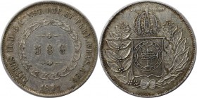 Weltmünzen und Medaillen, Brasilien / Brazil. 500 Reis 1851, Silber. 0.19 OZ. KM 458. Vorzüglich