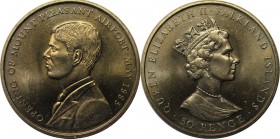 Weltmünzen und Medaillen, Falklandinseln / Falkland islands. 50 Pence 1985. Stempelglanz