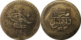 Weltmünzen und Medaillen, Türkei / Turkey. 2 Kurush 1203, Silber. 0.47 OZ. Schön
