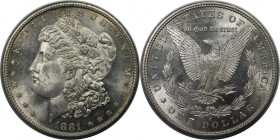 Weltmünzen und Medaillen, Vereinigte Staaten / USA / United States. Morgan Dollar 1881 S, Silber. Vorzüglich-stempelglanz
