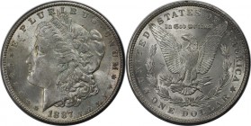 Weltmünzen und Medaillen, Vereinigte Staaten / USA / United States. Morgan Dollar 1887, Silber. Stempelglanz