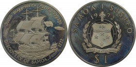 Weltmünzen und Medaillen, Western Samoa. 1 Tala 1972, Kupfer-Nickel. KM #11. Polierte Platte
