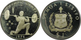 Weltmünzen und Medaillen, Western Samoa. 1 Tala 1976, 0.9 OZ. Silber. 0.9 OZ. Polierte Platte