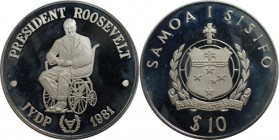 Weltmünzen und Medaillen, Western Samoa. 10 Tala 1981, Silber. 0.94 OZ. Polierte Platte
