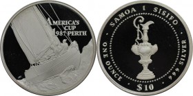 Weltmünzen und Medaillen, Western Samoa. 10 Tala 1987, Silber. 1 OZ. Polierte Platte