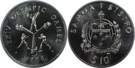 Weltmünzen und Medaillen, Western Samoa. 10 Tala 1988, Silber. 1 OZ. Polierte Platte