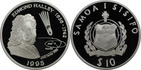 Weltmünzen und Medaillen, Western Samoa. 10 Tala 1995, Silber. 0.94 OZ. Polierte Platte