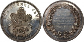 Medaillen und Jetons, Hundesport / Dog sports. The Kennel Club, founded 1873. Silver Prize M. Medaille ND, 57 mm. 74.05 g. Silber. Stempelglanz