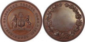 Medaillen und Jetons, Hundesport / Dog sports. Edinburger Kennel Club. Medaille ND, 45 mm. 42.69 g. Bronze. Stempelglanz, mit Box