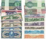 Banknoten, Brasilien / Brazil, Lots und Sammlungen. 2 x 1 Cruzeiro 1954-58 (P.150),1980 (P.191), 2 Cruzeiros 1954-58 (P.151), 5 Cruzeiros 1964 (P.176)...