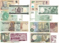 Banknoten, Lots und Sammlungen Banknoten. Eritrea. 1 Nakfa 24.5.97 (P.1), Ägypten / Egypt. 1 Pound 2002 (P.050f-02), 50 Piastres 2001-03 (P.62), Kongo...