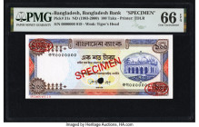 Bangladesh Bangladesh Bank 100 Taka ND (1983) Pick 31s Specimen PMG Gem Uncirculated 66 EPQ. One POC. 

HID09801242017

© 2022 Heritage Auctions | All...