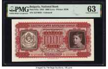 Bulgaria Bulgaria National Bank 1000 Leva 1943 Pick 67a PMG Choice Uncirculated 63. 

HID09801242017

© 2022 Heritage Auctions | All Rights Reserved