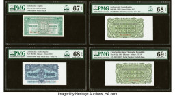 Czechoslovakia Group Lot of 4 Examples PMG Superb Gem Unc 69 EPQ; Superb Gem Unc 68 EPQ (2); Superb Gem Unc 67 EPQ. 

HID09801242017

© 2022 Heritage ...