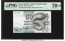 Faeroe Islands Foroyar 50 Kronur 2001 Pick 24 PMG Seventy Gem Unc 70 EPQ S. 

HID09801242017

© 2022 Heritage Auctions | All Rights Reserved