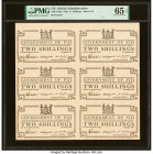 Fiji Government of Fiji 2 Shillings 1.1.1942 Pick 50r2 Sheet of 6 Remainders PMG Gem Uncirculated 65 EPQ. 

HID09801242017

© 2022 Heritage Auctions |...
