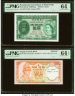 Hong Kong Government of Hong Kong 1 Dollar 1.7.1959 Pick 324Ab KNB19 PMG Choice Uncirculated 64; Nepal Central Bank of Nepal 20 Rupees ND (1988) Pick ...