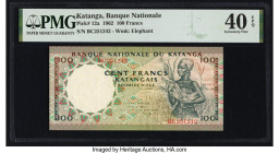 Katanga Banque Nationale du Katanga 100 Francs 18.5.1962 Pick 12a PMG Extremely Fine 40 EPQ. 

HID09801242017

© 2022 Heritage Auctions | All Rights R...