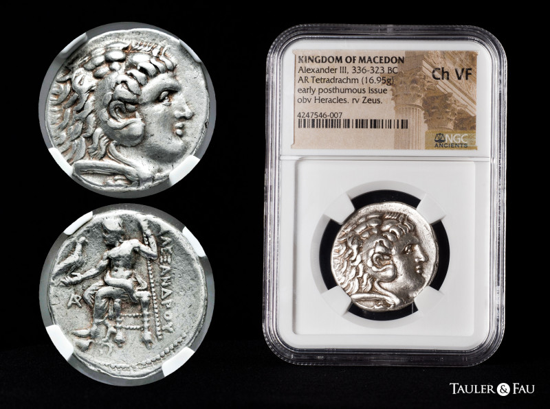 Kingdom of Macedon. Alexander III, "The Great". Tetradrachm. 336-323 BC. Arados,...