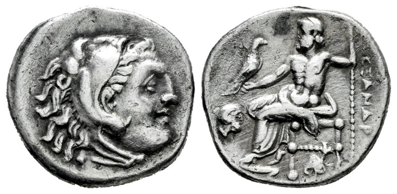 Kingdom of Macedon. Antigonos I Monophthalmos. Drachm. 310-301 BC. Abydos. Struc...