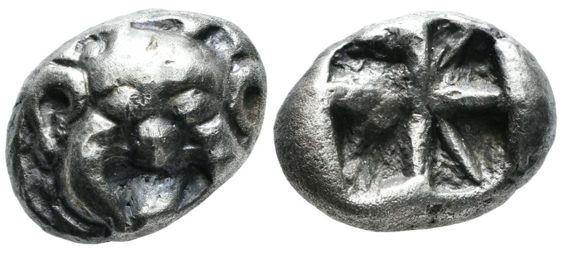 Mysia. Parion. Drachm. 5th century BC. (Sng Cop-256). (Sng Bnf-1351/2). Anv.: Fa...