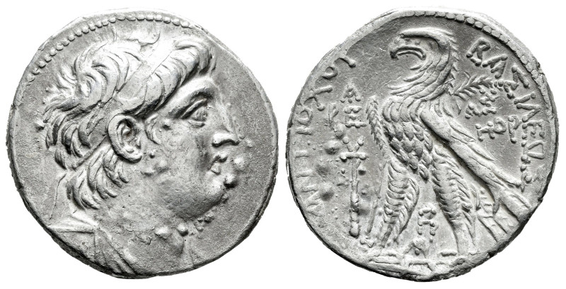 Seleukid Kingdom. Antiochos VII Euergetes. Tetradrachm. SE 182 = 131/0 BC. Tyre....
