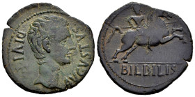 Bilbilis. Augustus period. Unit. 27 BC - 14 AD. Calatayud (Zaragoza). (Abh-275). (Acip-3015). Anv.: AVGVSTVS. DIV. F. Laureate head of Augustus right....