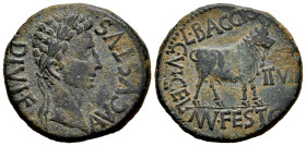 Kelse-Celsa. Augustus period. Unit. 27 BC - 14 AD. Velilla de Ebro (Zaragoza). (Abh-809). (Acip-3164). Anv.: AVGVSTVS. DIVI. F. Laureate head of Augus...
