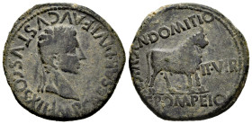 Kelse-Celsa. Augustus period. Unit. 27 BC - 14 AD. Velilla de Ebro (Zaragoza). (Abh-811). Anv.: IMP. CAESAR. DIVI. F. AVGVSTVS. COS. XII. Laureate hea...