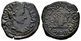 Ilici. Augustus period. Half unit. 27 BC - 14 AD. Elche (Alicante). (Abh-1519). (Acip-3204). Anv.: AVGVSTVS. DIVI. F. Laureate head of Augustus right....