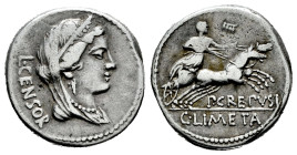 Marcius. L. Marcius Censorinus. Denarius. 88 BC. Rome. (Ffc-886). (Craw-360/1a). (Cal-955). Anv.: L. CENSORI behind diademed and veiled bust of Venus ...