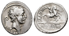 Marcius. C. Marcius Philippus. Denarius. 56 BC. Rome. (Ffc-894). (Craw-425/1). (Cal-962). Anv.: ANCVS below diademed head of Ancus Marcius right, litu...